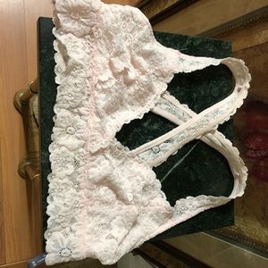 Aerie Lacey CrossBack pink Bralette